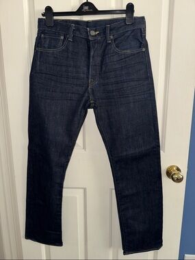 Levi's Dark Indigo 501 Men's Slim Straight Jeans W32 L30